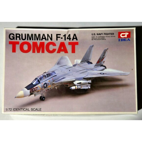 VTG Grumman F-14A Tomcat US Navy Fighter USS Constellation 1:72 Model Kit 1987 - Picture 1 of 8